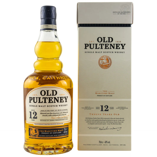 Old Pulteney Whisky 12 years - vast in het scherpe assortiment van Vierboetwhisky.nl