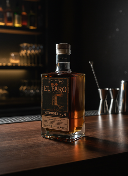 Exclusivo Ron El Faro Rum; in katwijk gebottelde rum van top kwaliteit.