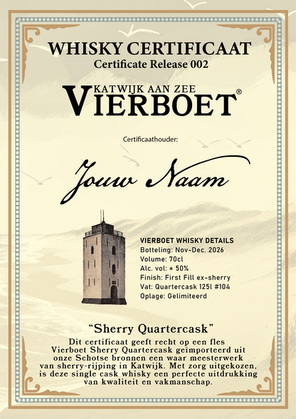 Vierboet Whisky Certificate 001