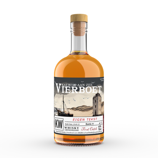 Whisky Cadeau: Vierboet Whisky 70cl met eigen tekst