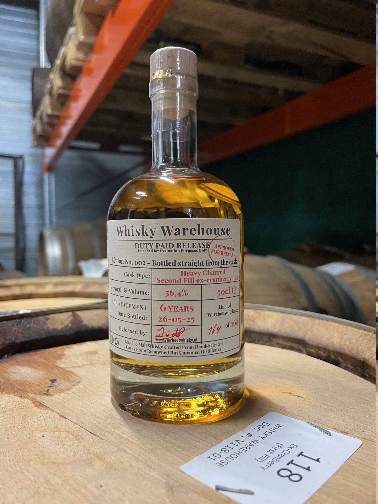 Whisky Warehouse - Release No. 2 - "Cask Strength Heavy Charred"